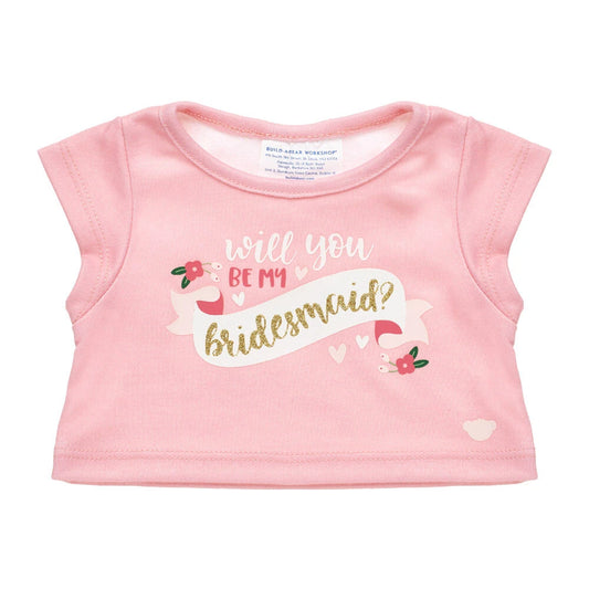 "Will You Be My Bridesmaid?" T-Shirt for Stuffed Animals | Build-A-Bear® - US 9553