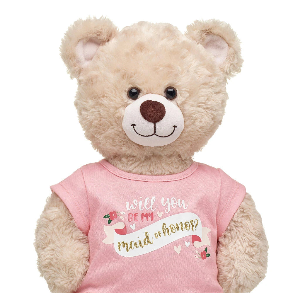 "Will You Be My Maid of Honor?" T-Shirt for Stuffed Animals | Build-A-Bear® - US 7299