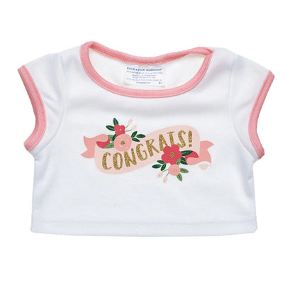 Floral Congrats T-Shirt for Stuffed Animals | Build-A-Bear® - US 7171