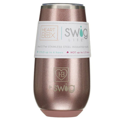 6 oz. HeartBox x Swig Life Stemless Flute | Build-A-Bear® - US 3073