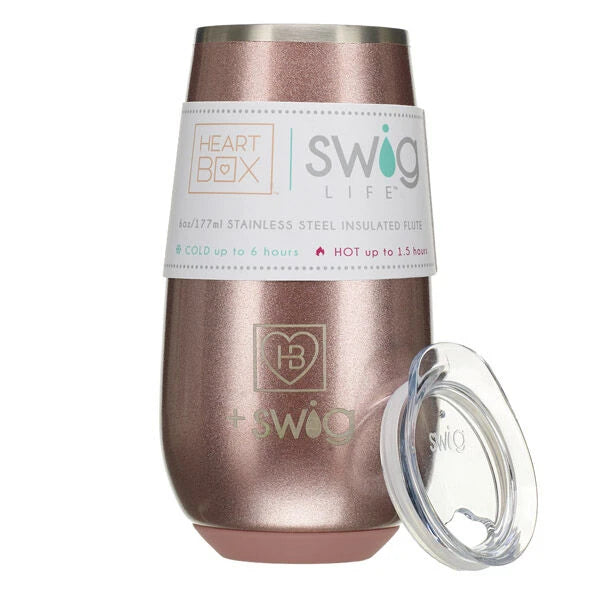 6 oz. HeartBox x Swig Life Stemless Flute | Build-A-Bear® - US 9287