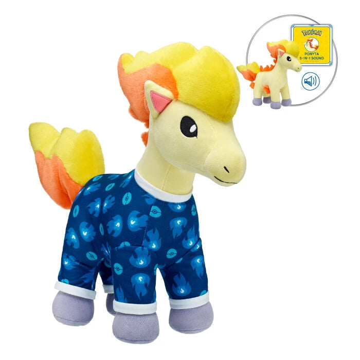 Pokémon Ponyta Plush w/ 5-in-1 Sound | Build-A-Bear - US 7612