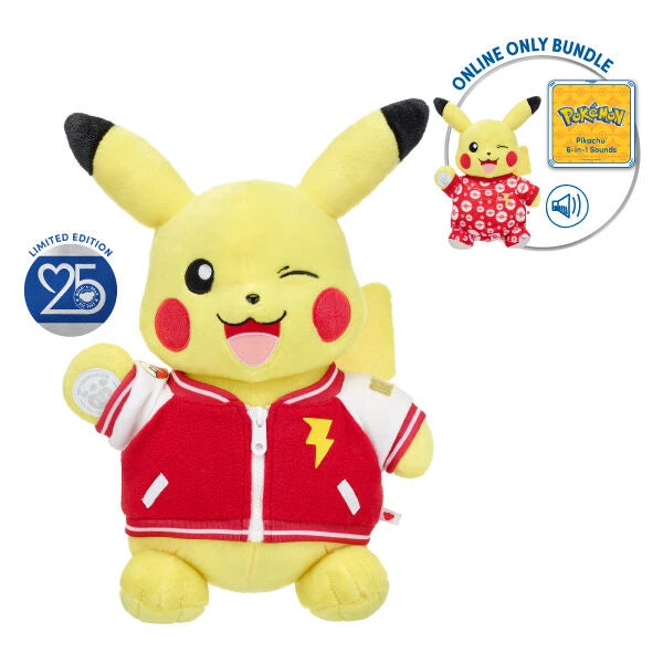 Build-A-Bear 25th Celebration Pokémon Pikachu Plush Bundle - US 1582