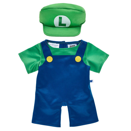 Super Mario Luigi Costume | Build-A-Bear - US 2908