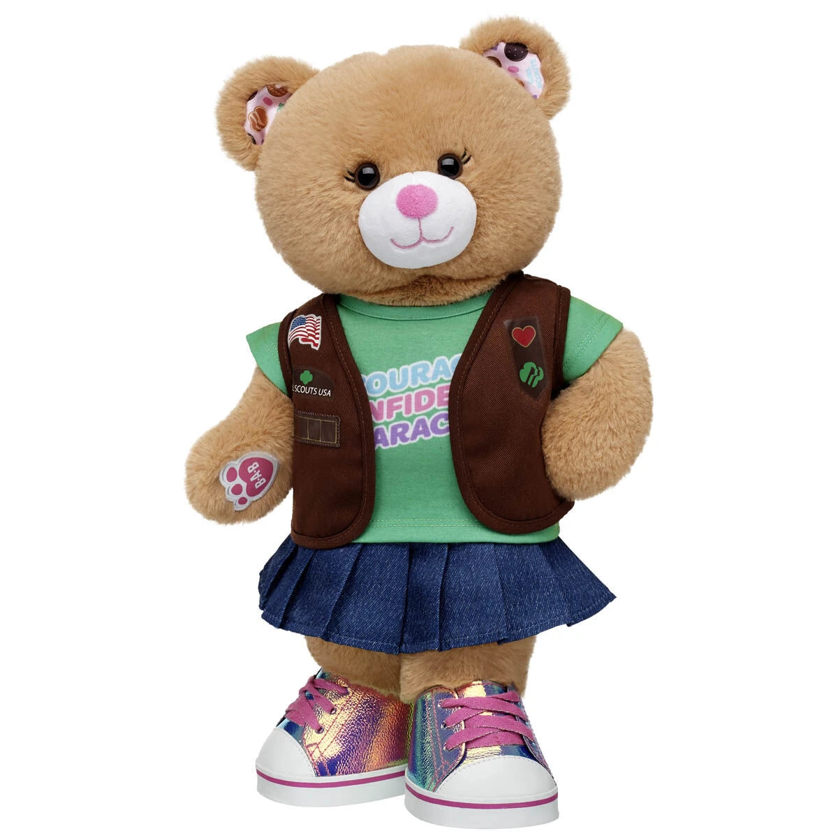 Girl Scout Cookie Teddy Bear Brownie Gift Set | BAB - US 2588