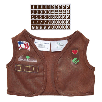 Girl Scout Cookie Teddy Bear Brownie Gift Set | BAB - US 2588