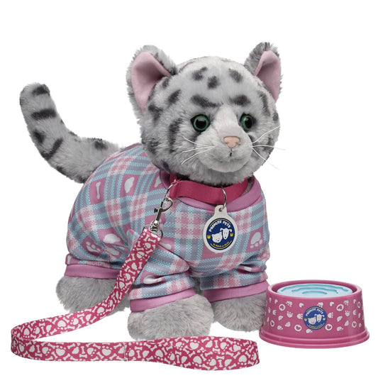 Promise Pets Ocicat Stuffed Animal PJs Gift Set w/ Slippers | Build-A-Bear - US 9072