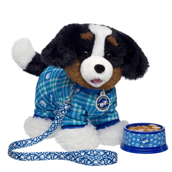 Promise Pets Bernese Mountain Dog Stuffed Animal Leash &amp; Bone Gift Set | Build-A-Bear - US 8300