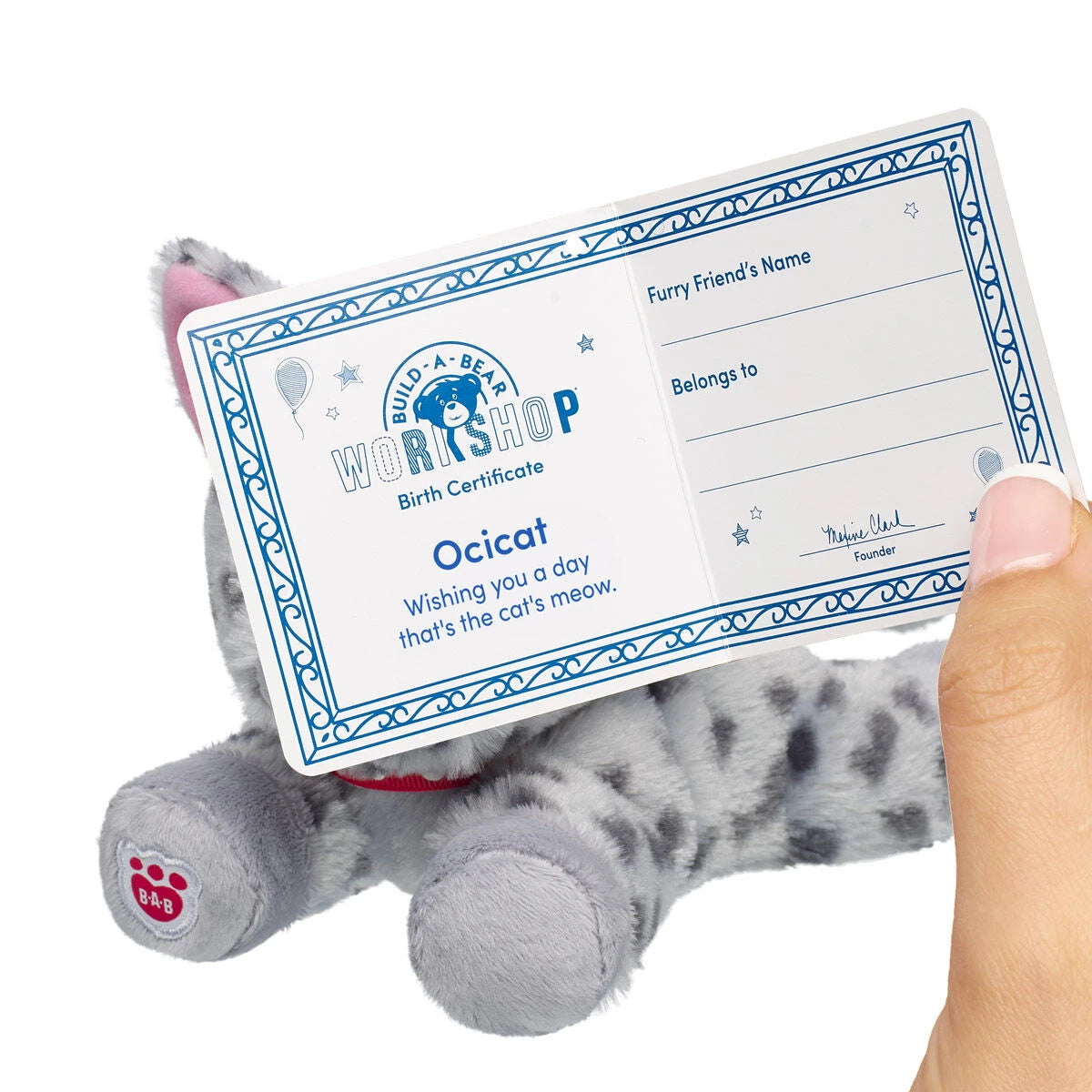 Build-A-Bear Mini Beans Promise Pets Ocicat Stuffed | BAB - US 6872