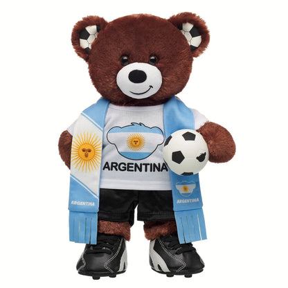Let's Goal Bear Argentina Gift Set | Build-A-Bear - US 5143