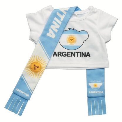 Argentina Scarf &amp; T-Shirt Set | Build-A-Bear - US 1905