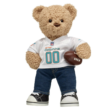 Miami Dolphins Timeless Teddy Bear Football Gift Set - US 2308