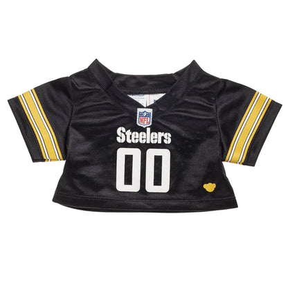 Pittsburgh Steelers Happy Hugs Teddy Bear Hat &amp; Football Set - US 7325
