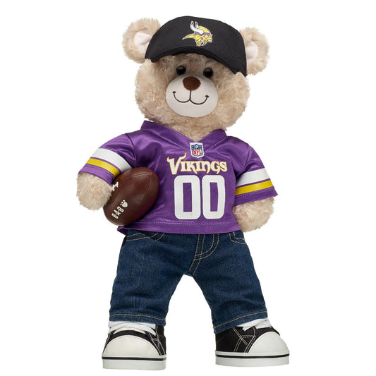 Minnesota Vikings Happy Hugs Teddy Bear Football Gift Set - US 3613