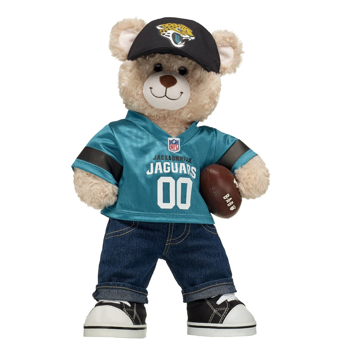 Jacksonville Jaguars Happy Hugs Football Teddy Bear Gift Set - US 6083