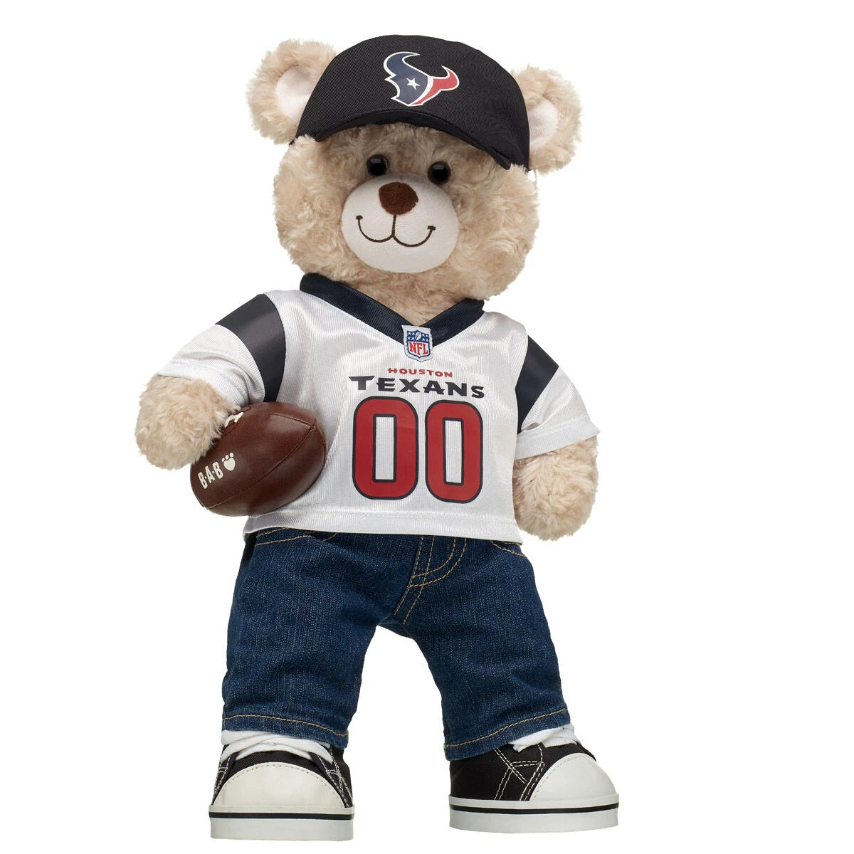 Houston Texans Fan Hat &amp; Football Happy Hugs Bear Gift Set - US 5925