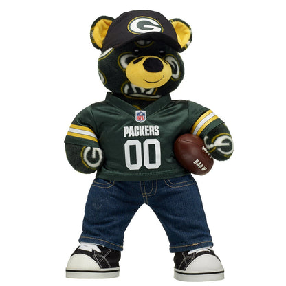 Green Bay Packers Fan Hat Teddy Bear Gift Set - US 4629