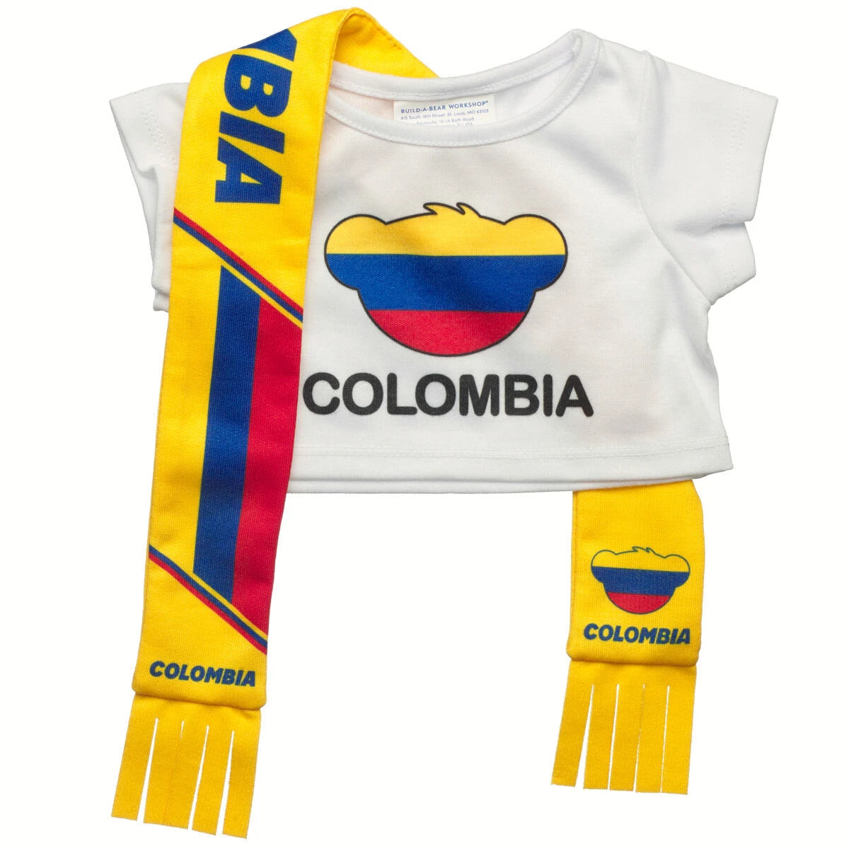 Colombia Scarf &amp; T-Shirt Set | Build-A-Bear - US 2280