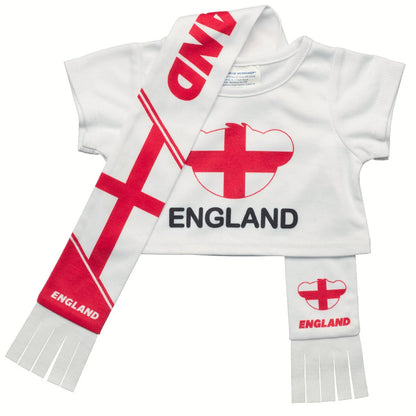 England Scarf &amp; T-Shirt Set | Build-A-Bear - US 7496