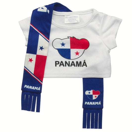 Panama Scarf &amp; T-Shirt Set | Build-A-Bear - US 1633