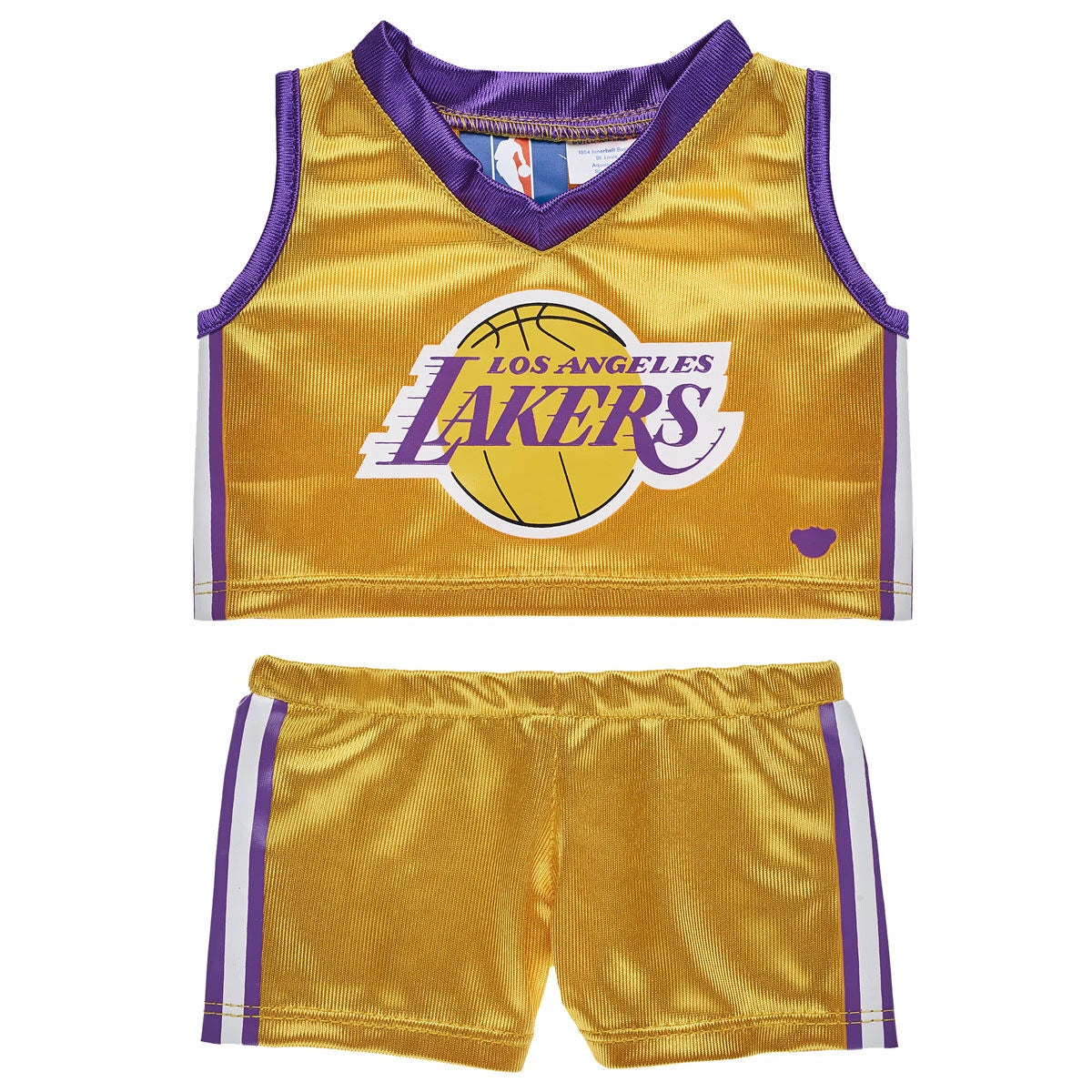 Los Angeles Lakers Happy Hugs Teddy Bear Basketball Gift Set | Build-A-Bear® - US 7432