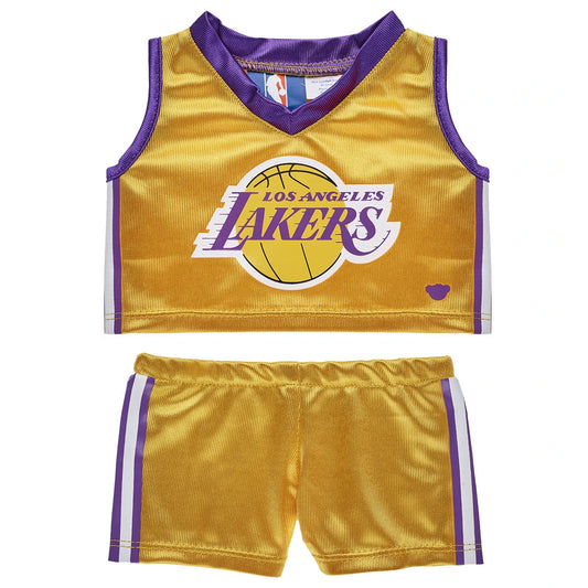 Los Angeles Lakers Uniform 2 pc. for Stuffed Animals | Build-A-Bear® - US 5045