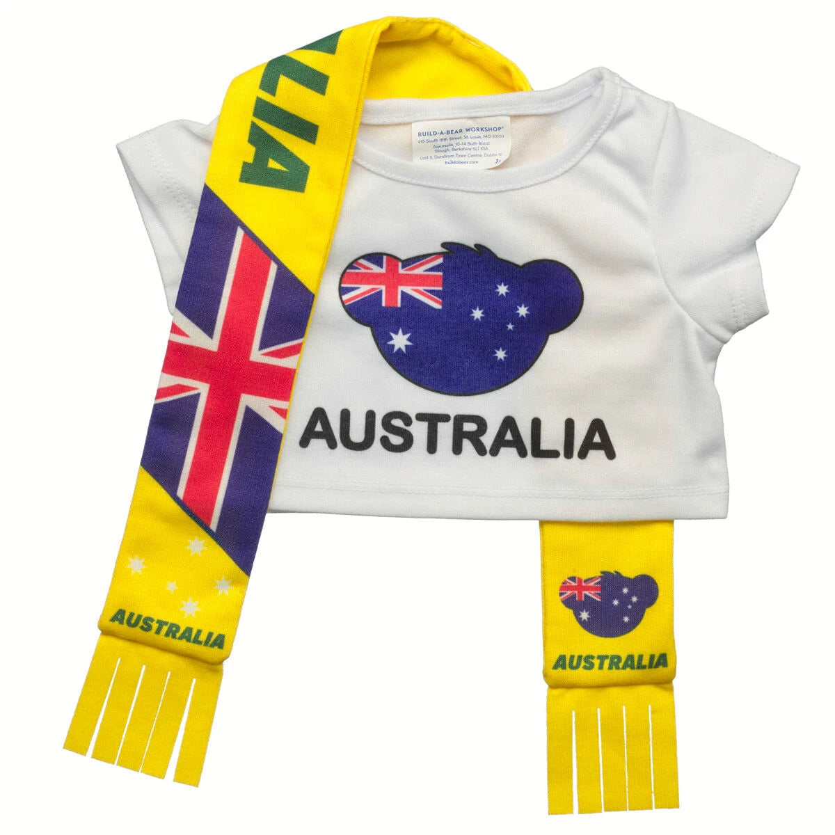 Let's Goal Bear Australia Gift Set | Build-A-Bear - US 5859