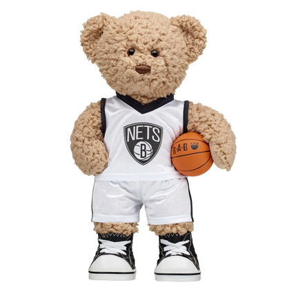 Brooklyn Nets Timeless Teddy Bear Basketball Gift Set | Build-A-Bear® - US 3413