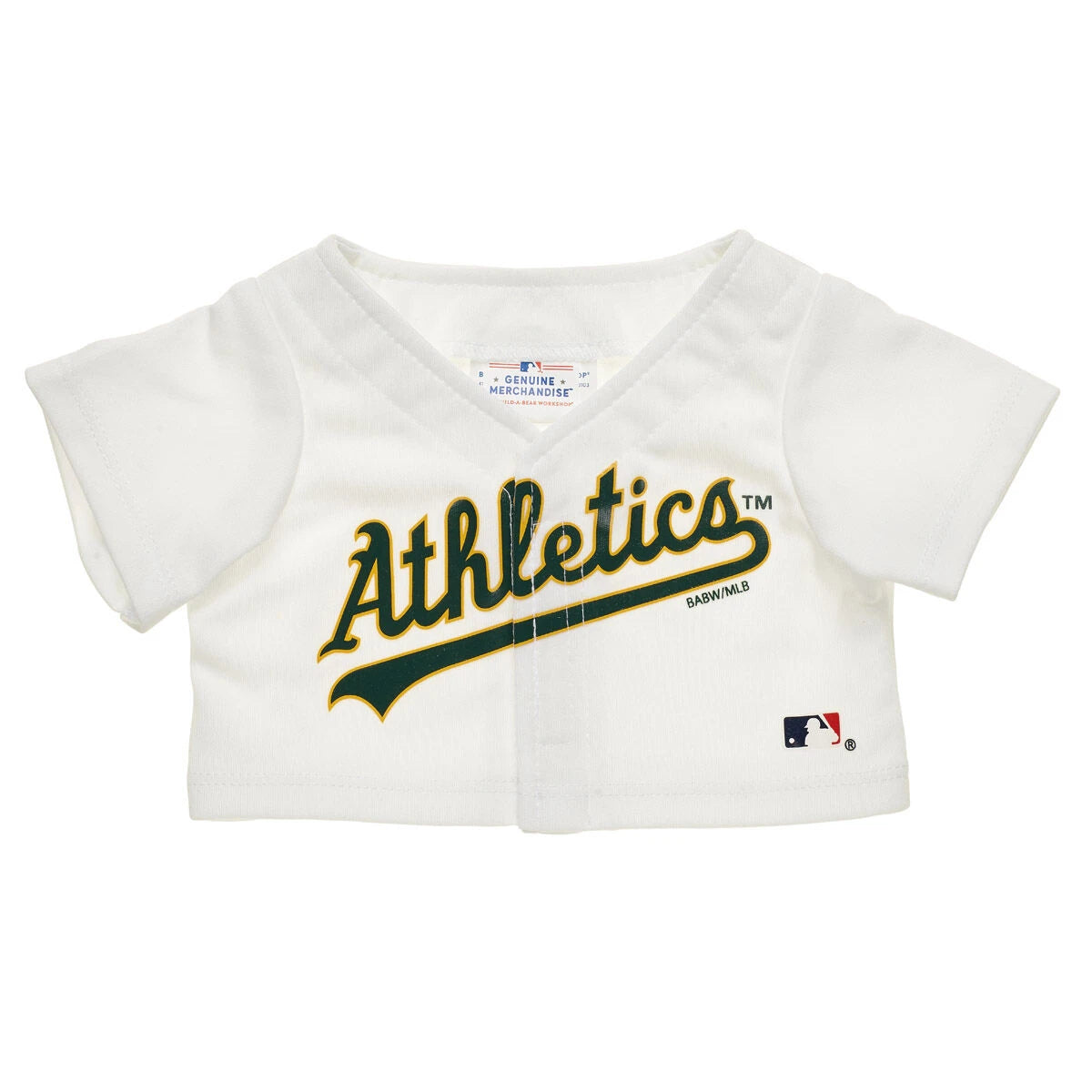 Oakland Athletics™ Baseball Jersey for Plush Toys | Build-A-Bear® - US 8065