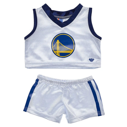 Golden State Warriors Happy Hugs Teddy Bear Basketball Gift Set | Build-A-Bear® - US 1900
