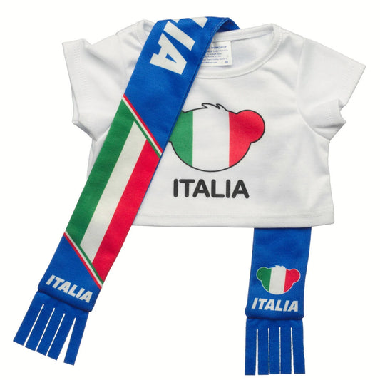 Italy Scarf &amp; T-Shirt Set | Build-A-Bear - US 2327