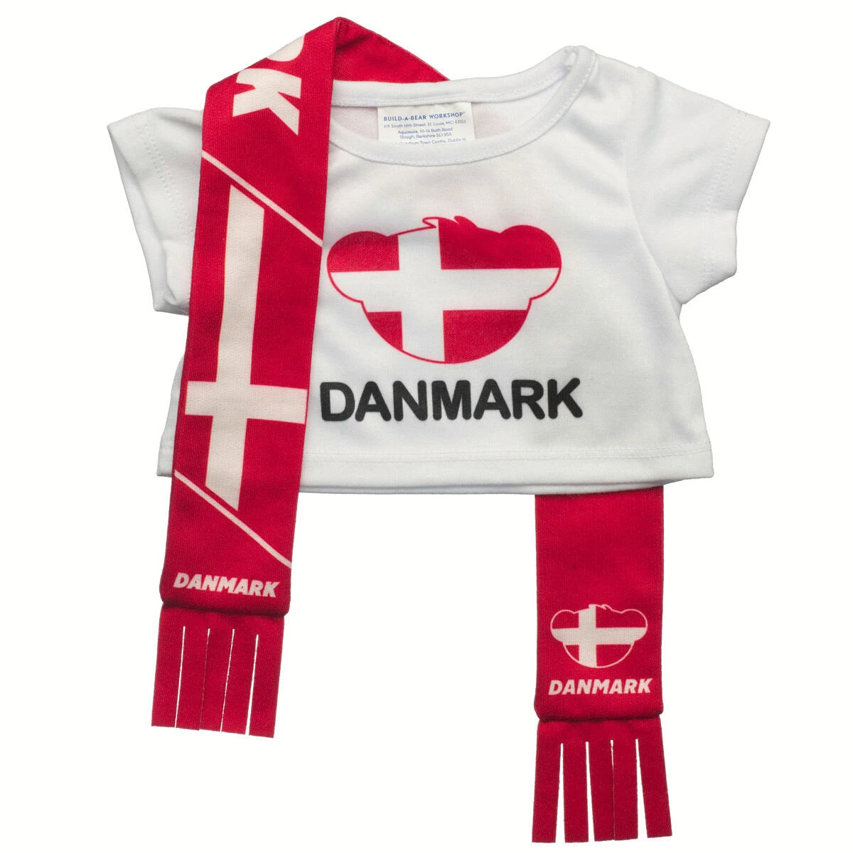Denmark Scarf &amp; T-Shirt Set | Build-A-Bear - US 4307
