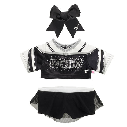 Pink Cuddles Teddy Bear All-Star Black Cheer Uniform Set | Build-A-Bear® - US 3182