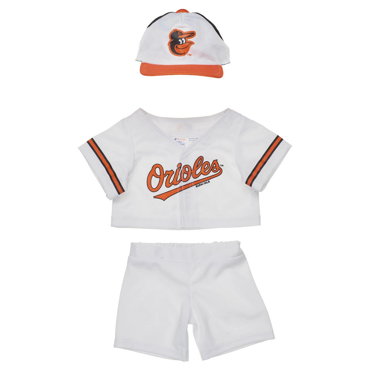 Baltimore Orioles Uniform 3 pc. for Stuffed Animals | Build-A-Bear® - US 7260