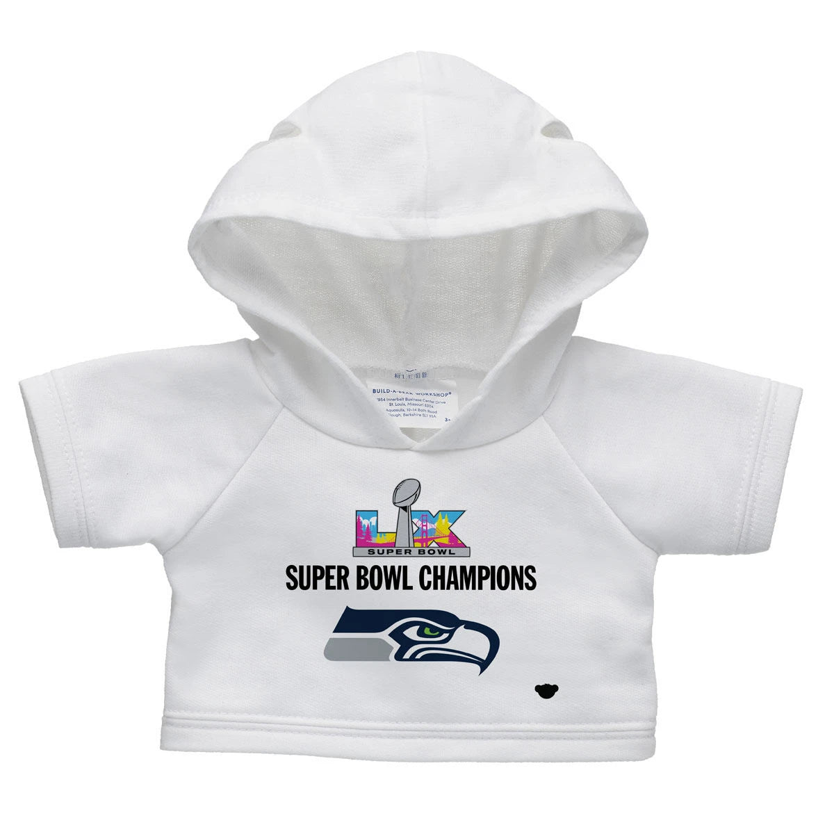 Football Teddy Bear Super Bowl LX Seattle Seahawks | Build-A-Bear - US 5062