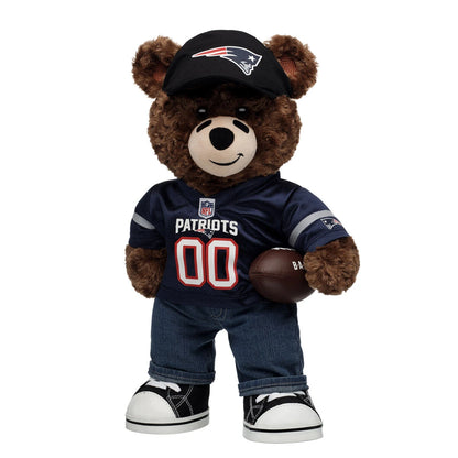 New England Patriots Football Bear &amp; Fan Hat Gift Set - US 9165