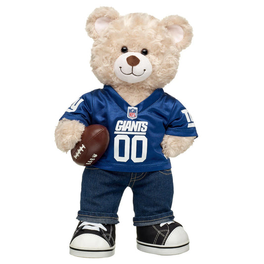 Happy Hugs Teddy Football New York Giants Gift Set | Build-A-Bear® - US 8016