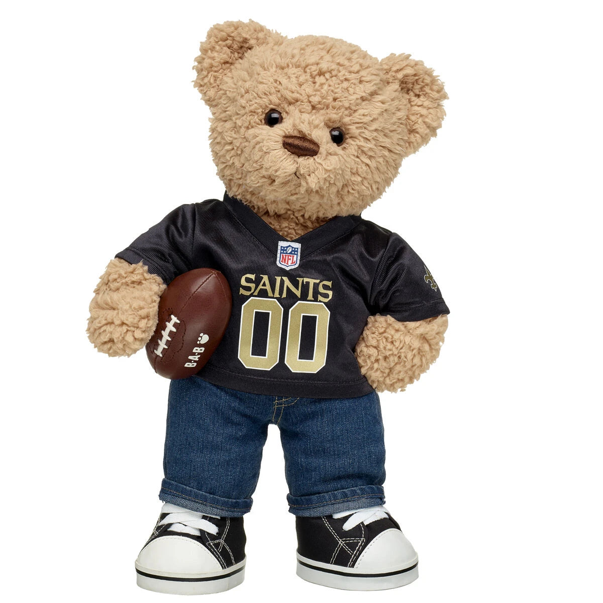 Timeless Teddy Football New Orleans Saints Gift Set | Build-A-Bear® - US 4943