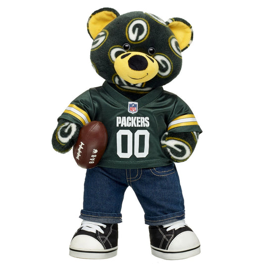 Football Bear Green Bay Packers Gift Set | Build-A-Bear® - US 8686