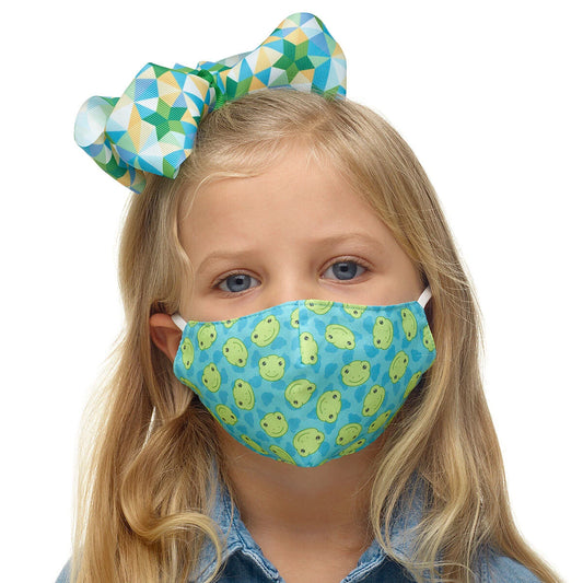 Child-Size Spring Green Frog Face Mask | Build-A-Bear® - US 4402