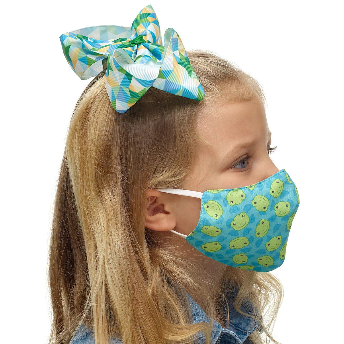 Child-Size Spring Green Frog Face Mask | Build-A-Bear® - US 4402