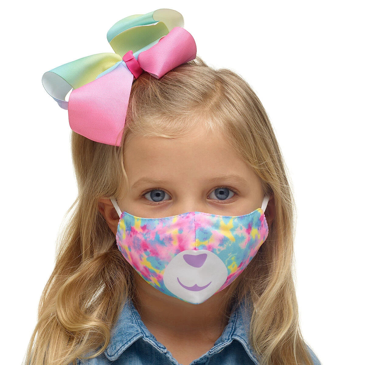 Child-Size Tie-Dye Bear Face Mask | Build-A-Bear® - US 4011