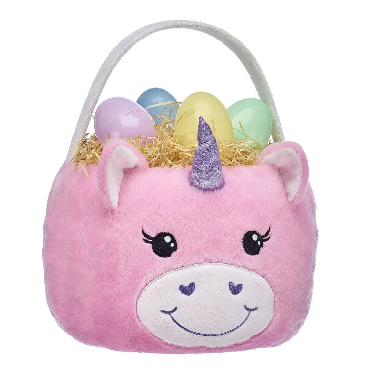 Pink Unicorn Basket for Stuffed Animals | Build-A-Bear® - US 2550