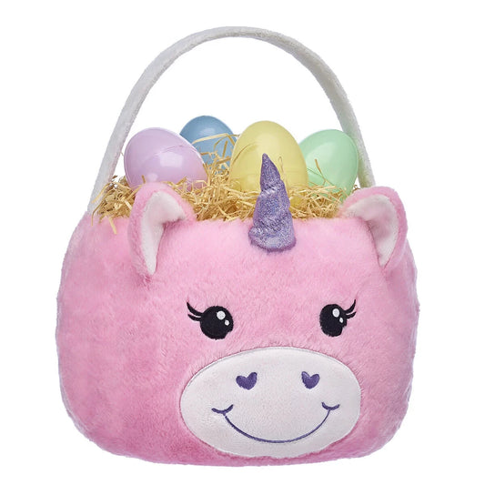 Pink Unicorn Basket for Stuffed Animals | Build-A-Bear® - US 2550