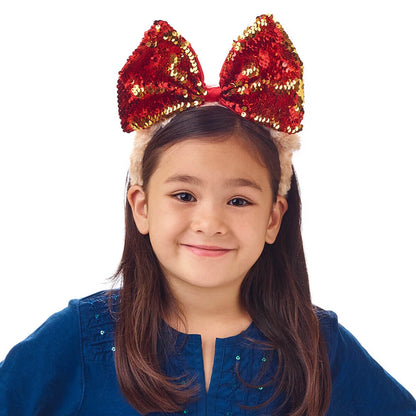Sequin Bow Bear Headband for Kids | Build-A-Bear® - US 8999