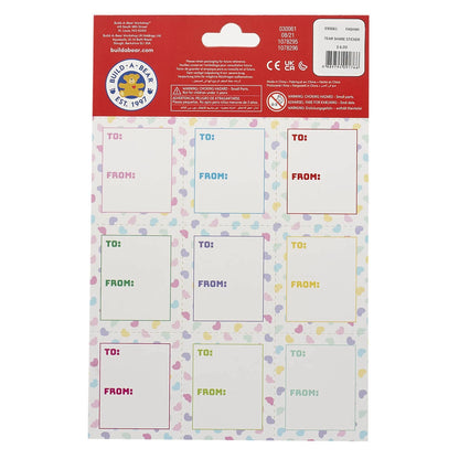 Valentine's Day Tear &amp; Share Sticker Set | Build-A-Bear® - US 2559