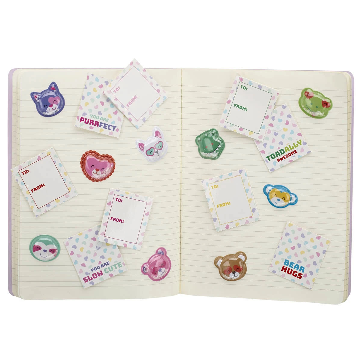 Valentine's Day Tear &amp; Share Sticker Set | Build-A-Bear® - US 2559
