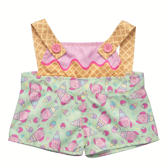 Sanrio Hello Kitty &amp; Friends Strawberry Ice Cream Pochacco Overalls | Build-A-Bear - US 9982