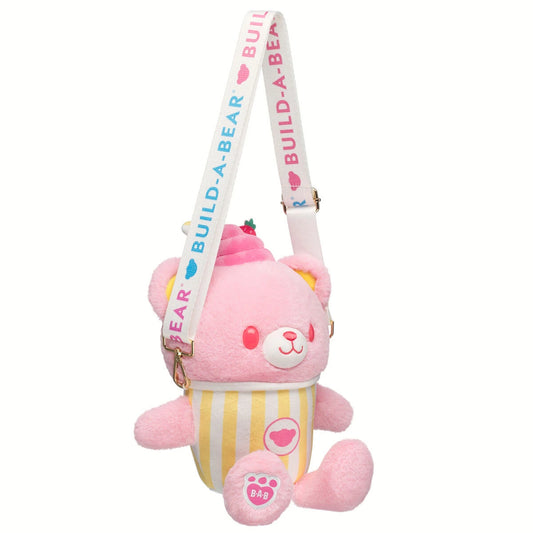 Strawberry Lemonade Bear Slushie Plushie w/ Carrying | BAB - US 7364