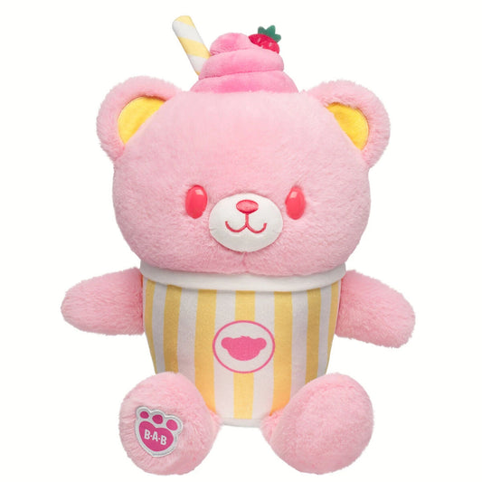 Strawberry Lemonade Bear Slushie Plushie w/ Carrying | BAB - US 9500